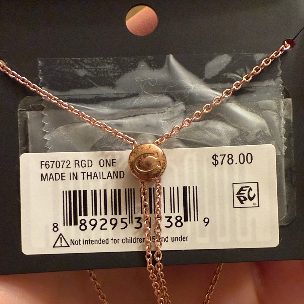 Coach Open Circle Slider Bracelet - Rose Gold - Picture 2 of 6